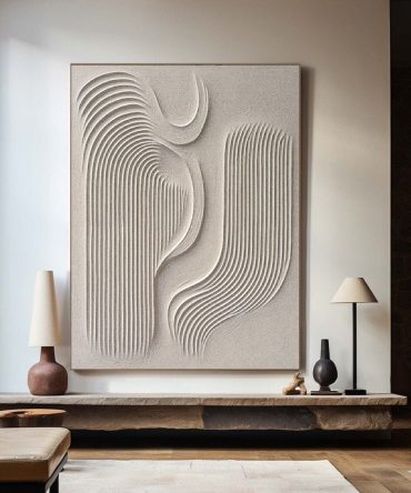 Beige & Brown Minimalist Painting #BBM 021