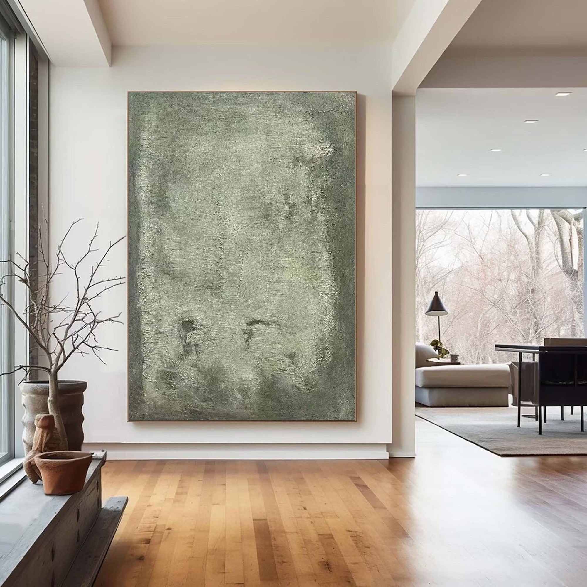 Blue & Green Abstract Painting #BGA 027 - Image 8