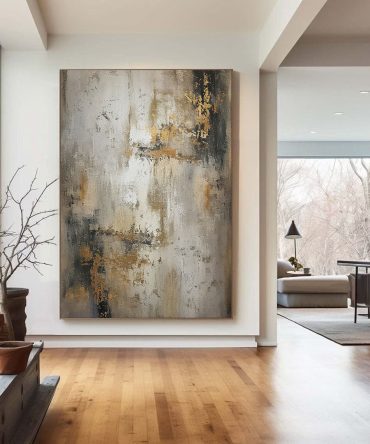 Beige & Brown Abstract Painting #BBA 041