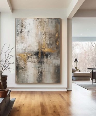 Beige & Brown Abstract Painting #BBA 040