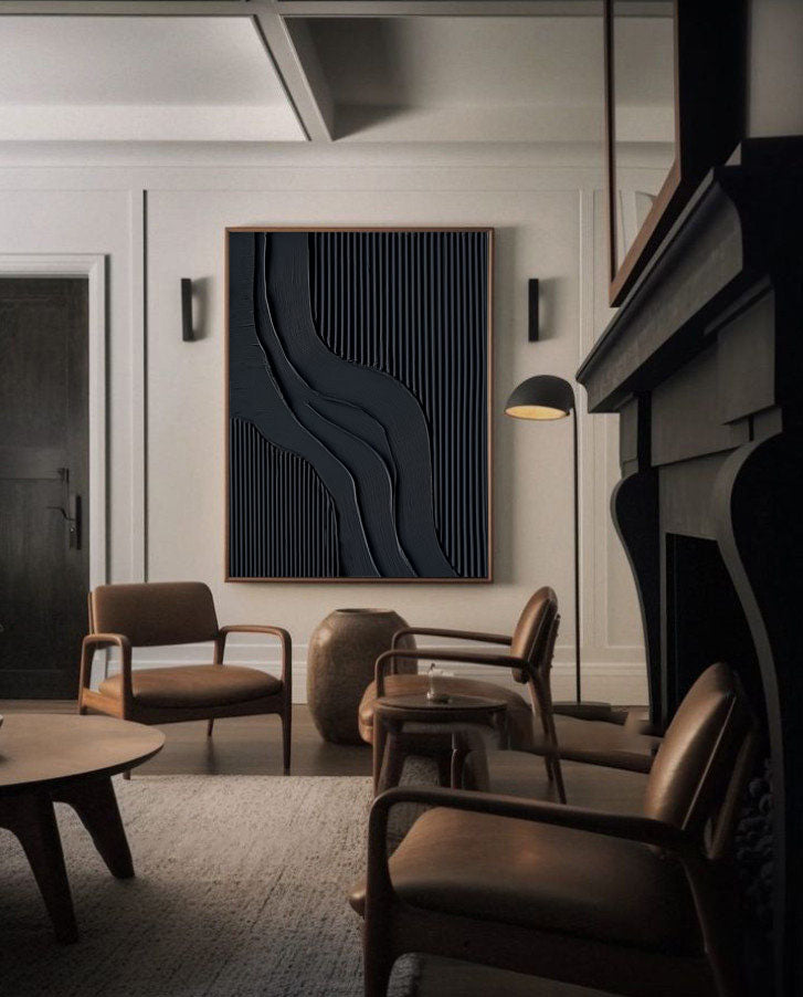 Black Minimalist Painting #BM 051 - Image 2