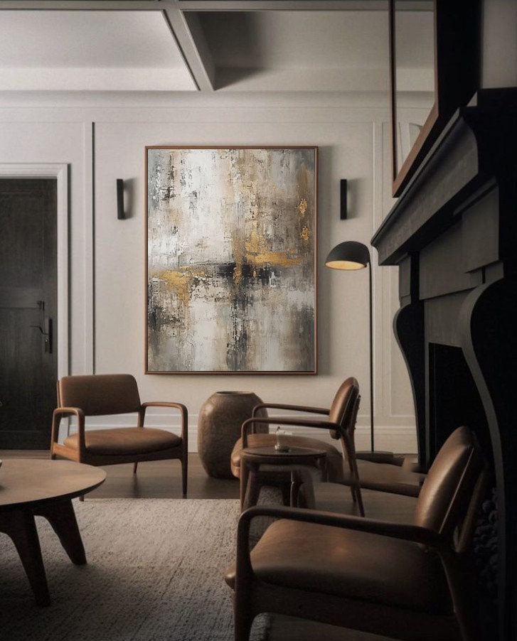 Beige & Brown Abstract Painting #BBA 040 - Image 7