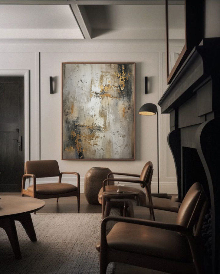 Beige & Brown Abstract Painting #BBA 041 - Image 7