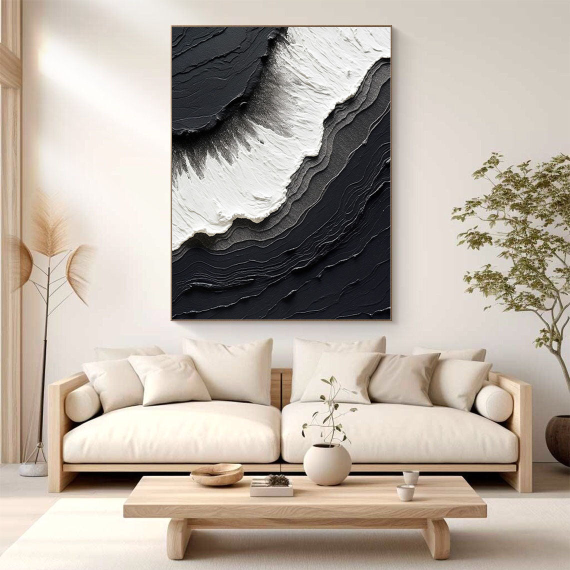 Black Minimalist Painting #BM 059 - Image 2