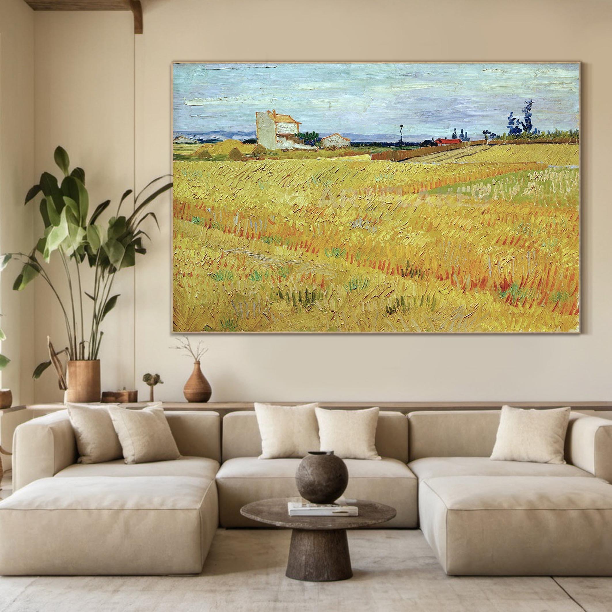 Wheat Fields, Vincent Van Gogh Inspired #BGA 104 - Image 13