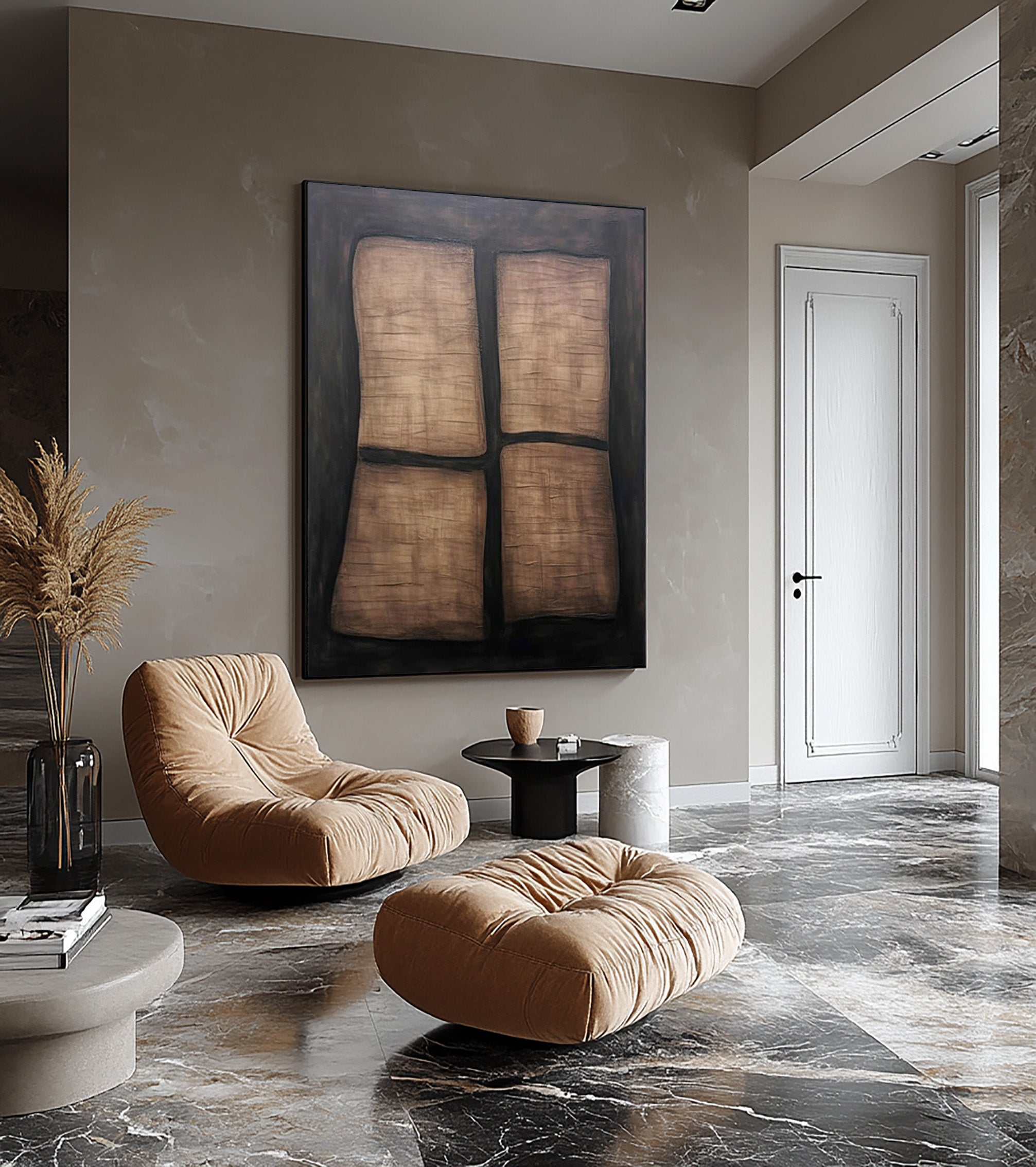 Handmade Abstract Wall Art | Unique Earth Tones #BBA 098 - Image 5