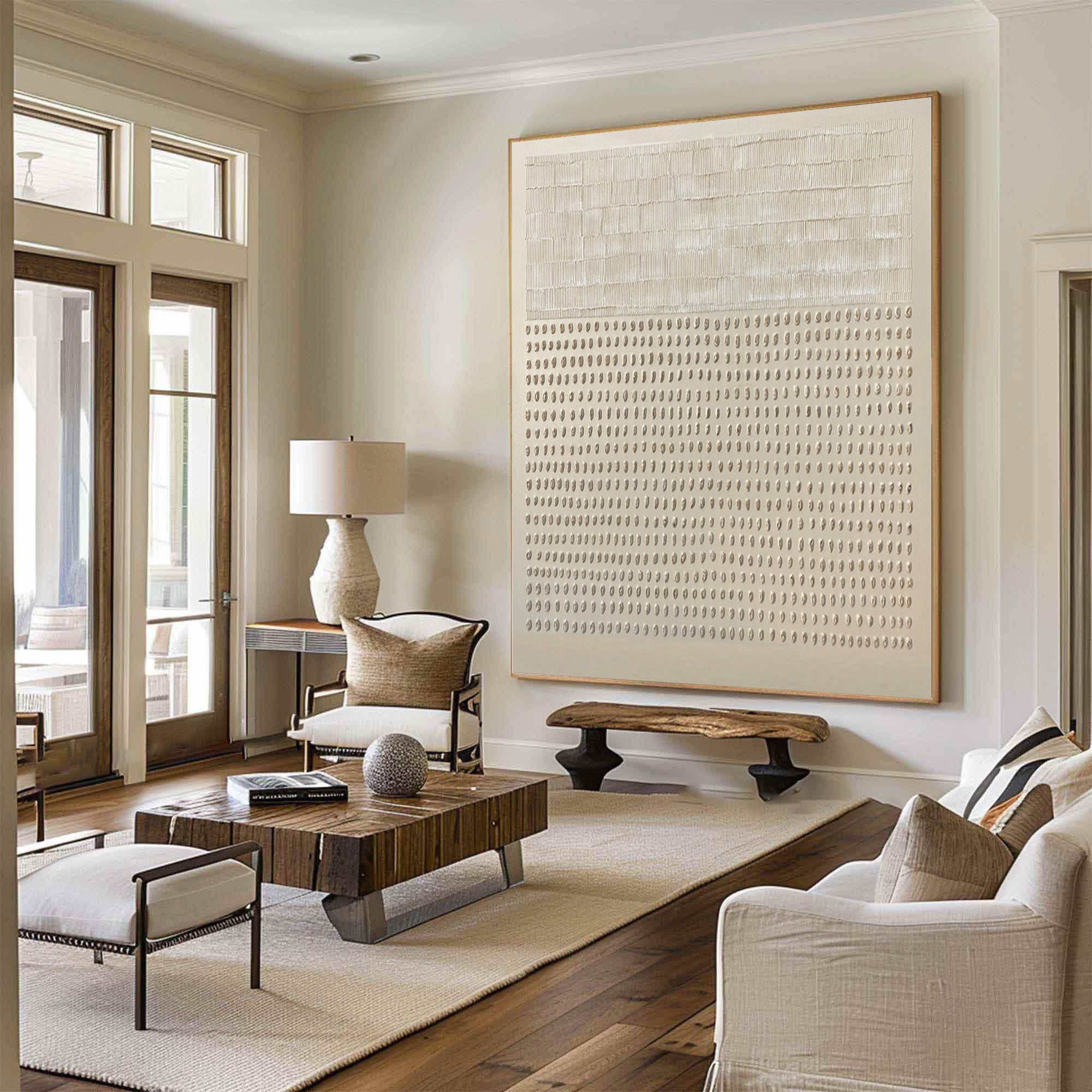 Minimalist Textured Canvas Home Decor Large Vertical #WG 045 - Image 3