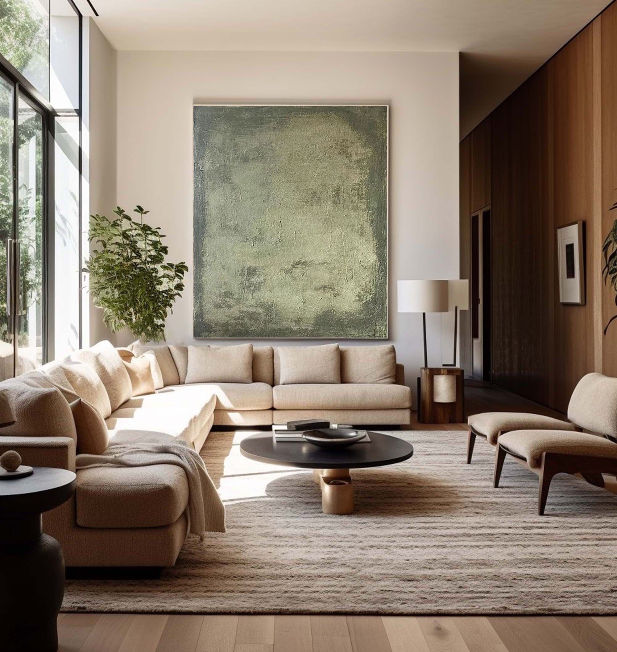 Blue & Green Abstract Painting #BGA 026 - Image 5