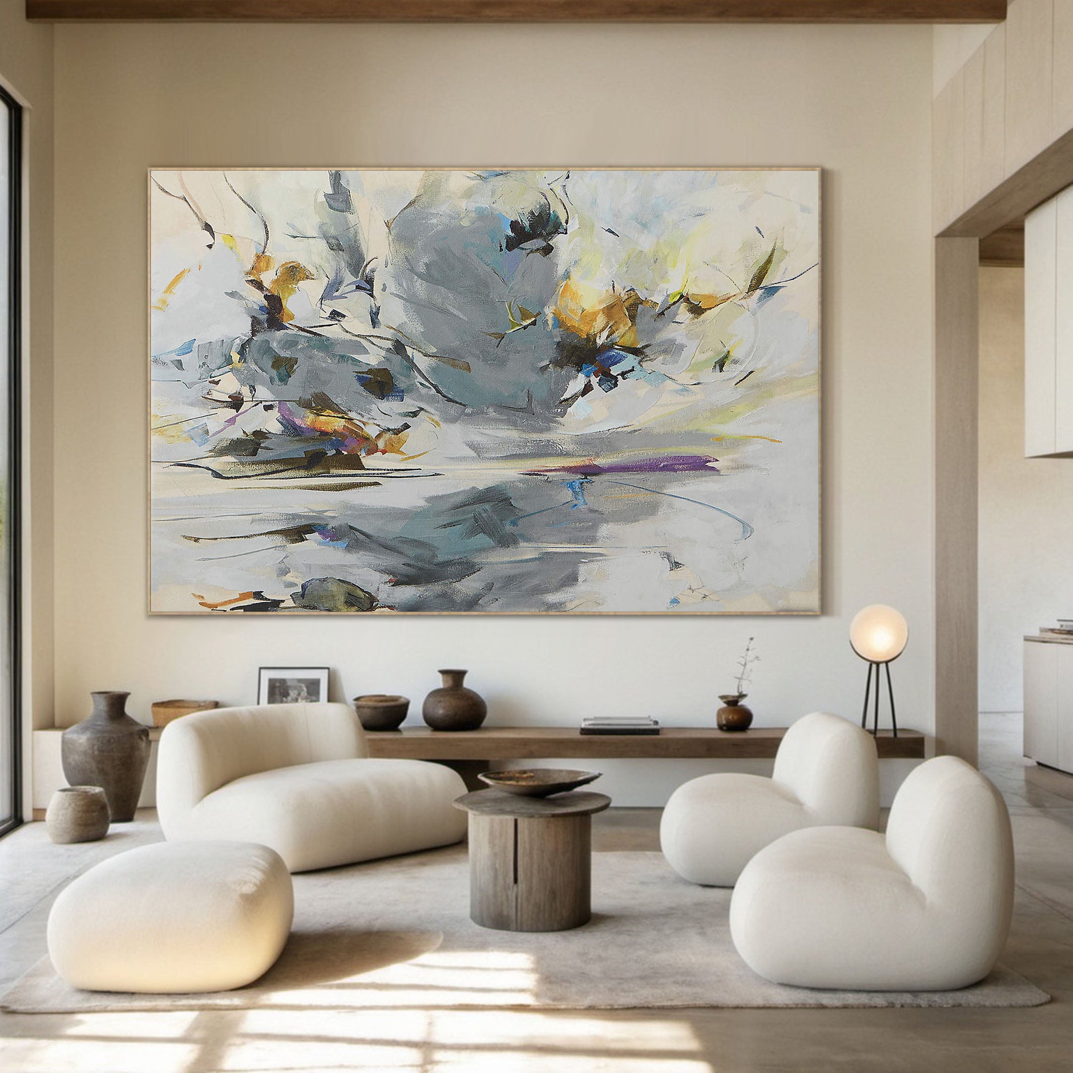 The Birds Of Wonder In the Auspicious Sky, Abstract Wall Art #BGA 109 - Image 2