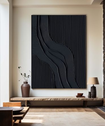 Black Minimalist Painting #BM 051