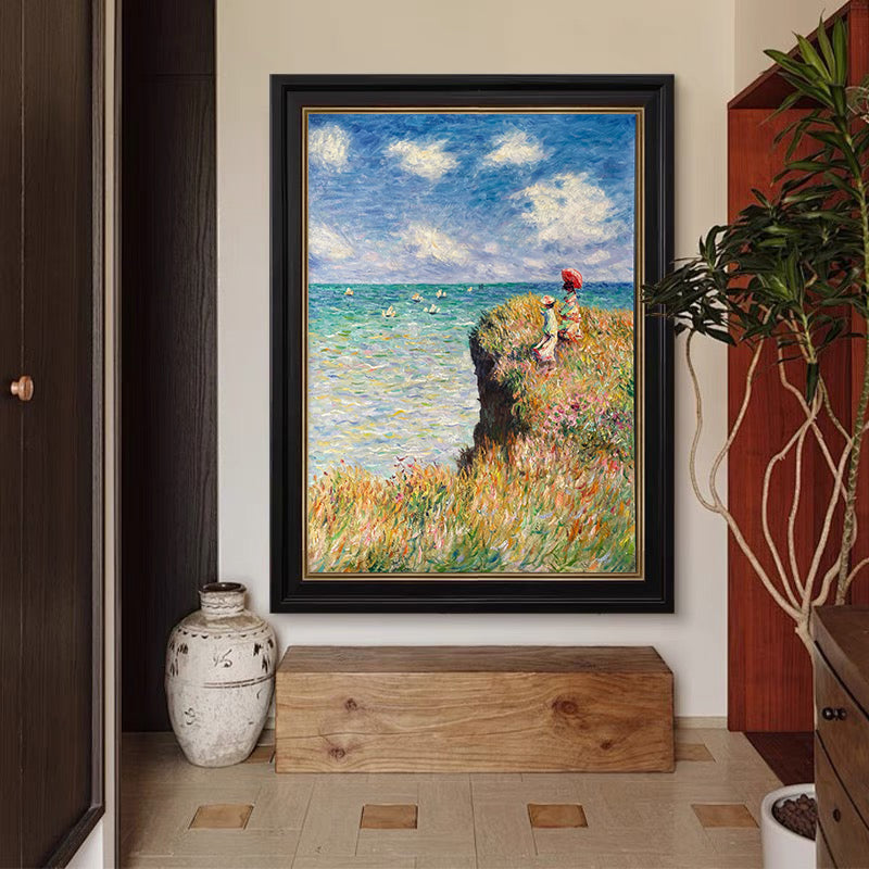 The Cliff Walk at Pourville, Inspired by Monet #BGA 174 - Image 2