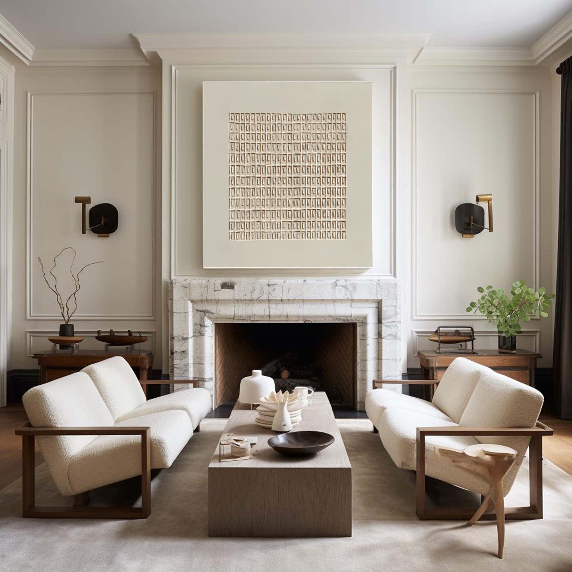 Contemporary Minimalist Wabi Sabi Art #WS 026 - Image 7