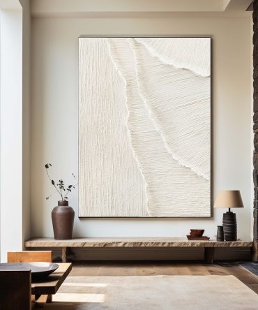 White Minimalist Painting #WM 038