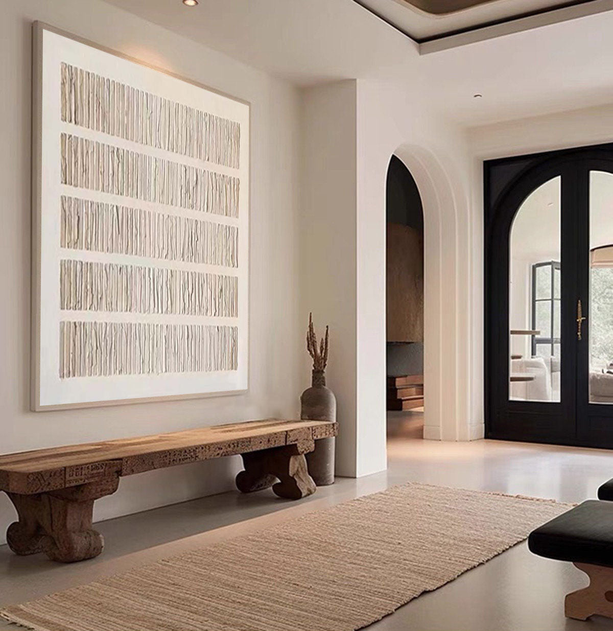 Beige & Brown Abstract Painting #BBA 043 - Image 6