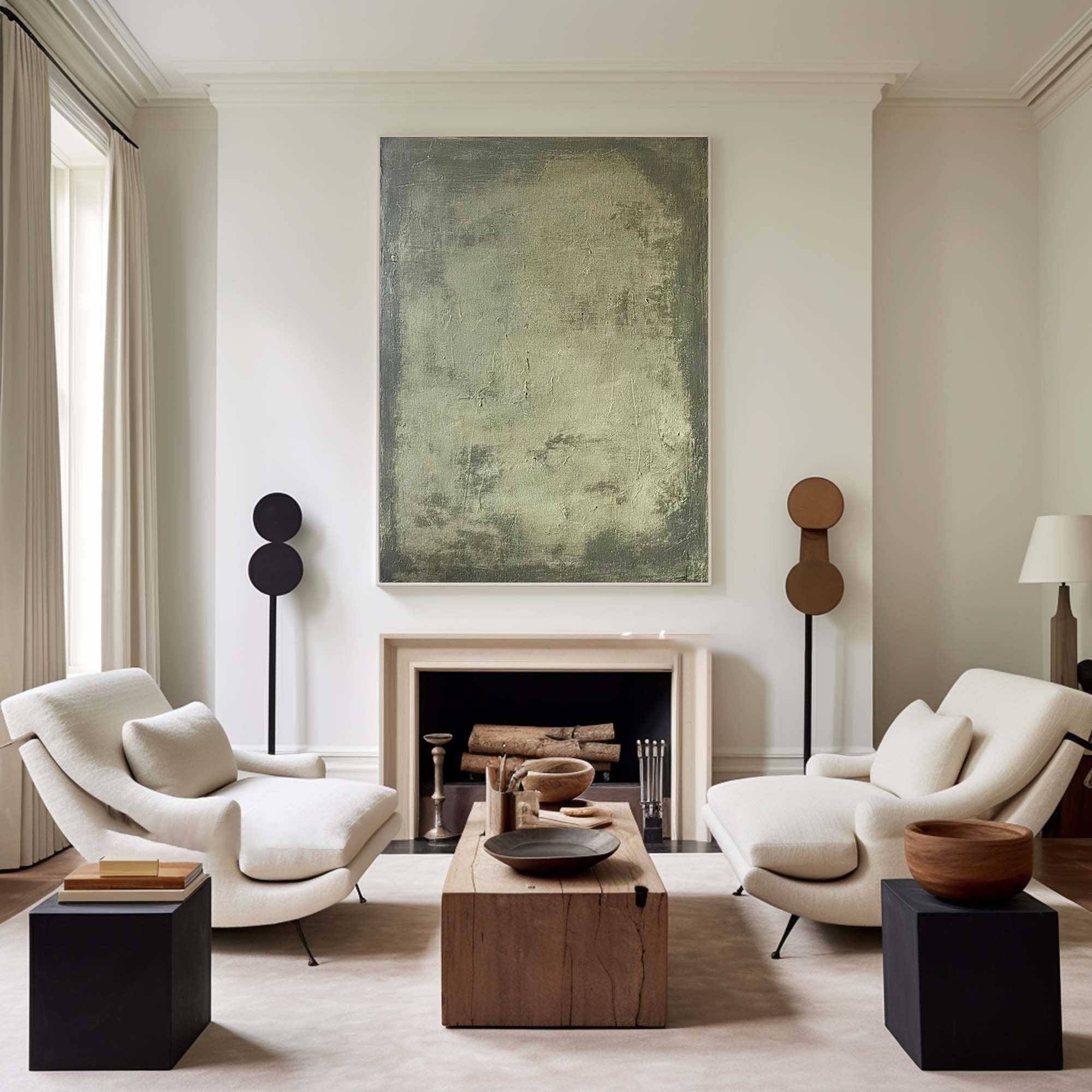 Blue & Green Abstract Painting #BGA 026 - Image 6