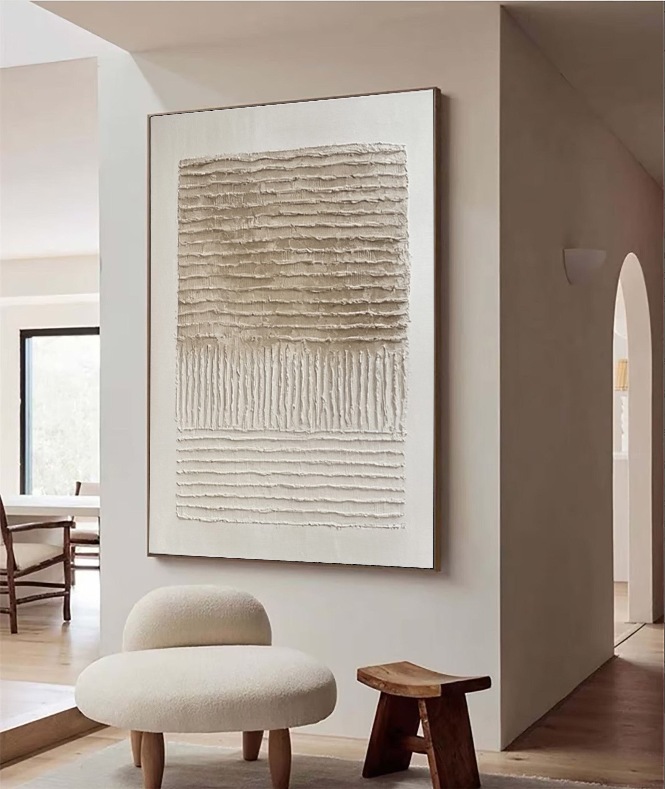 Wabi Sabi Art with Horizontal Layers and Vertical Inherent #BGA 281 - Image 5