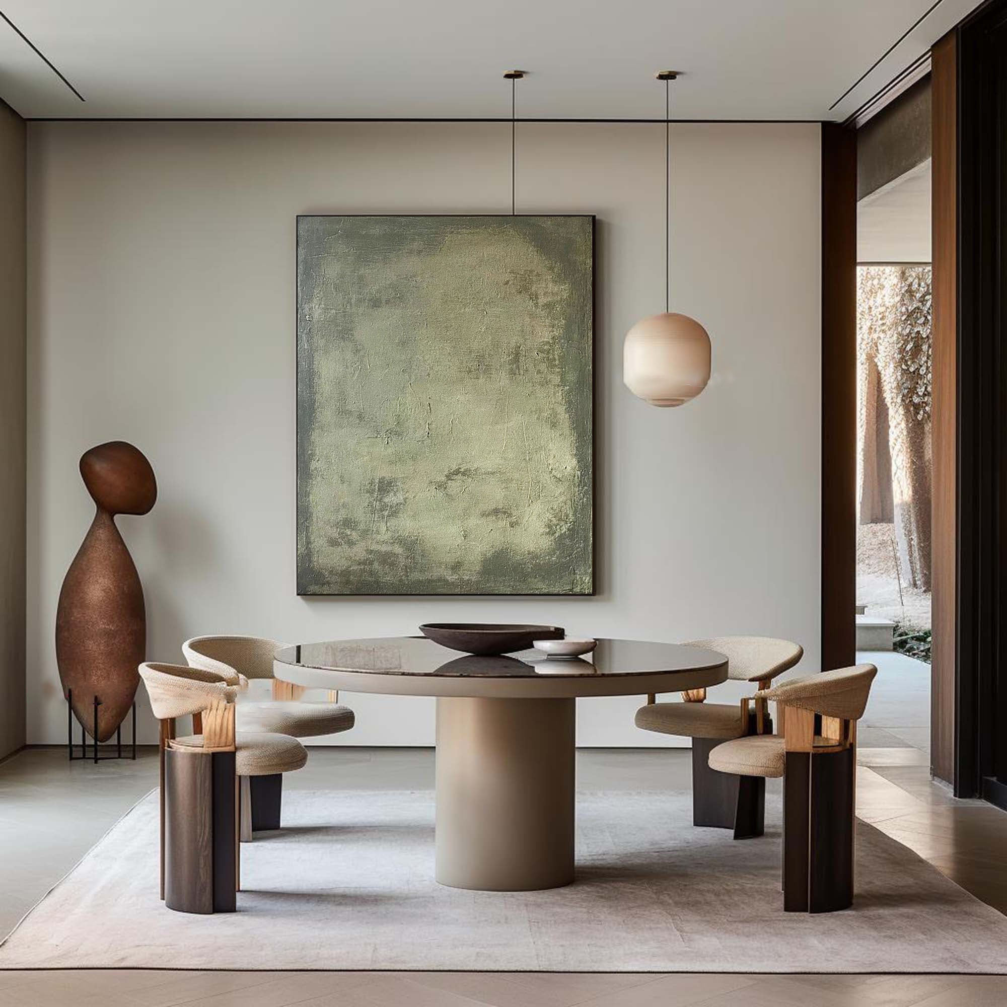 Blue & Green Abstract Painting #BGA 026 - Image 7