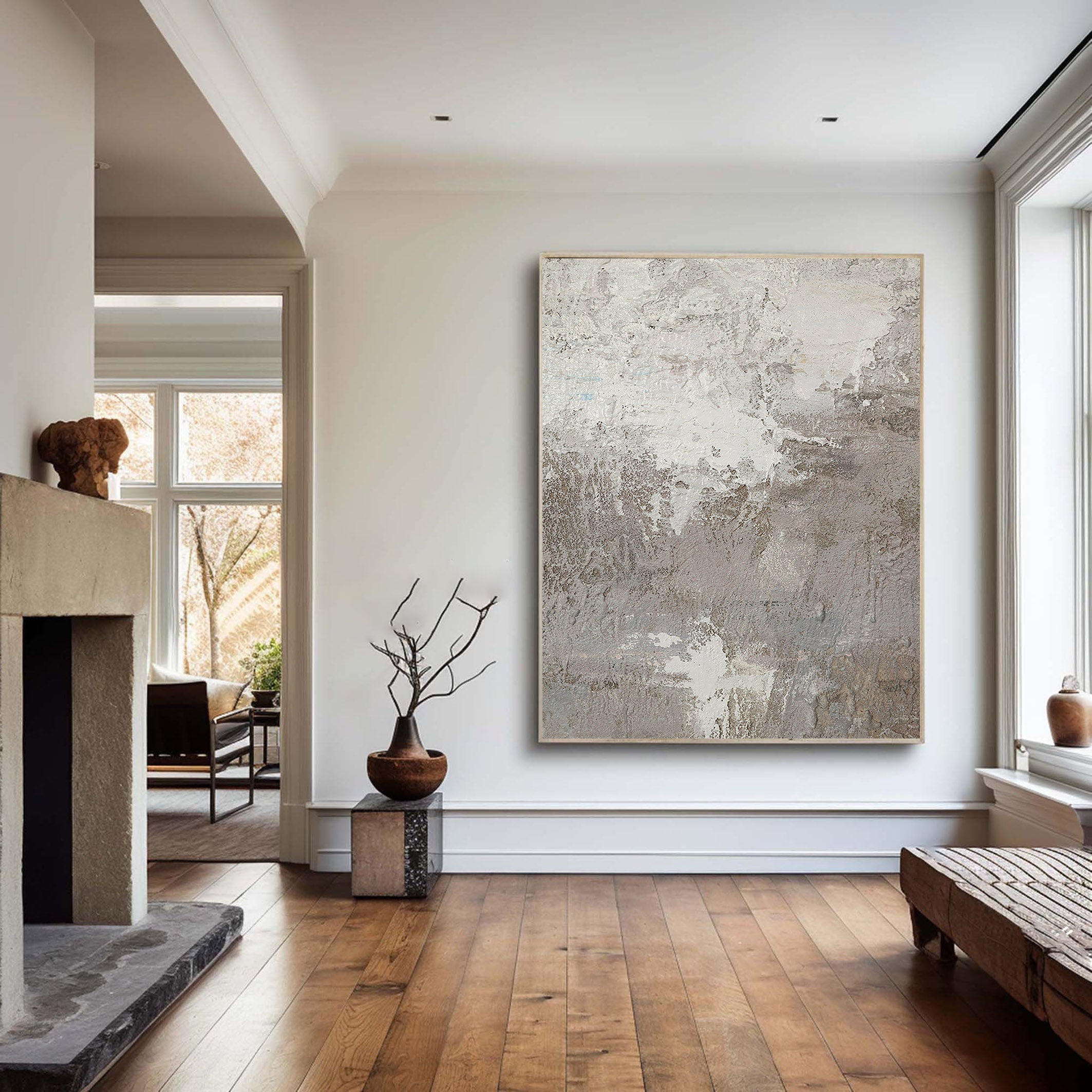 Grey Abstract Painting #GAP 004 - Image 3