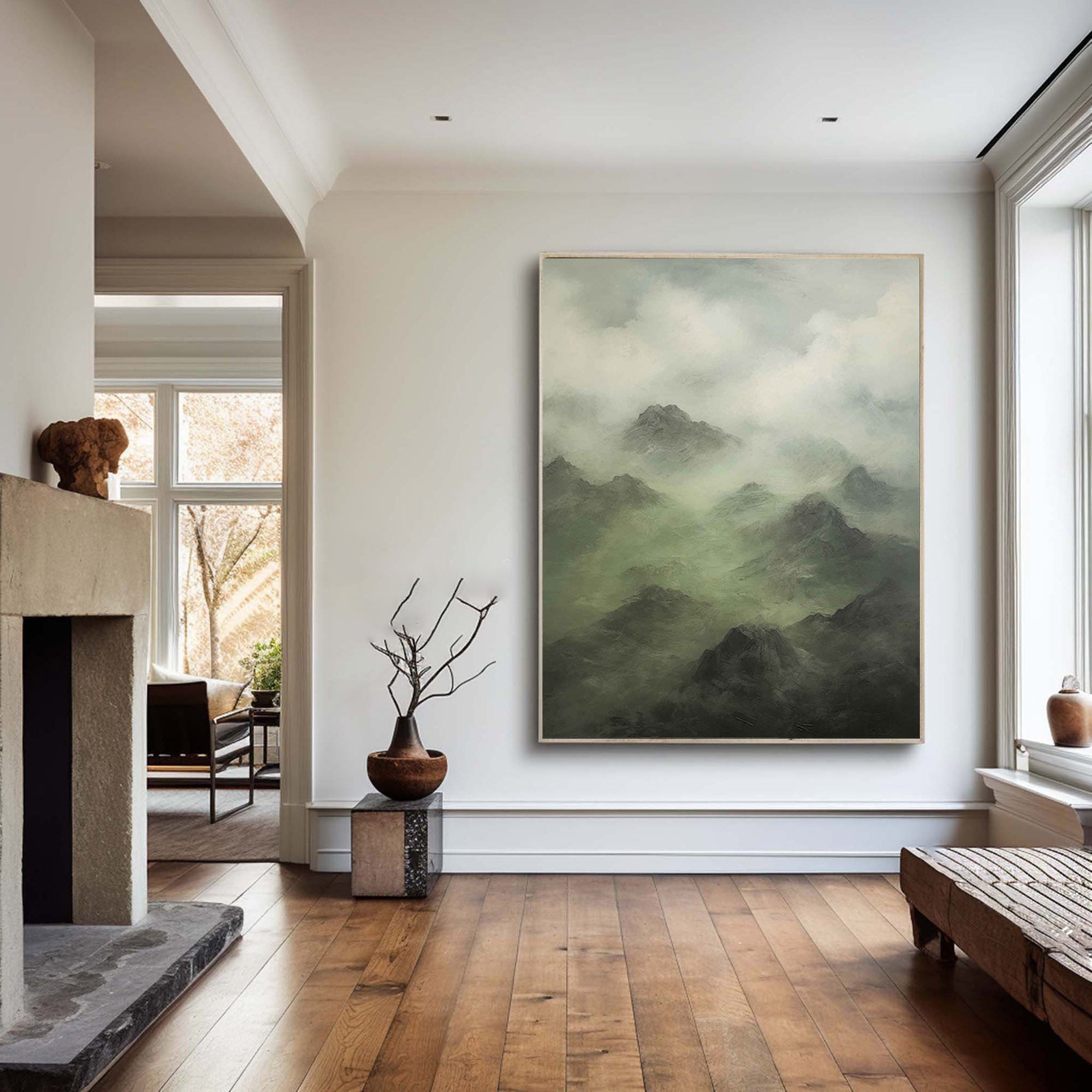 Blue & Green Abstract Painting #BGA 006