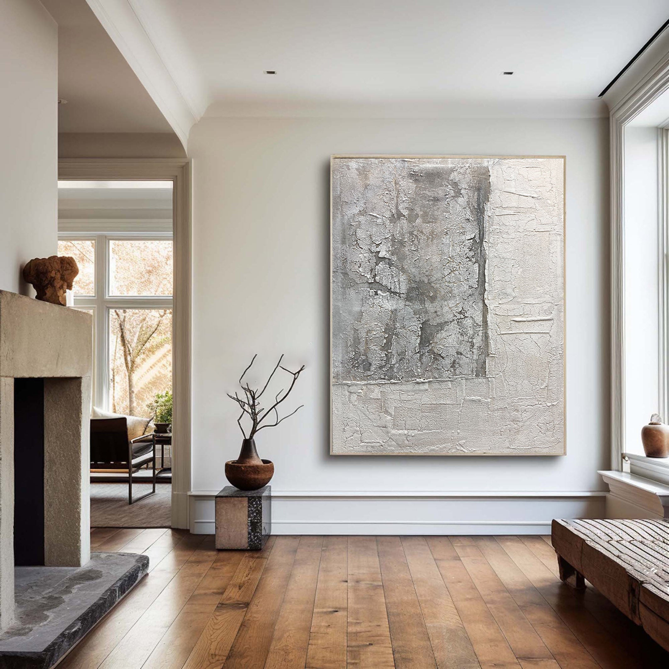 Grey Abstract Painting #GAP 007 - Image 7