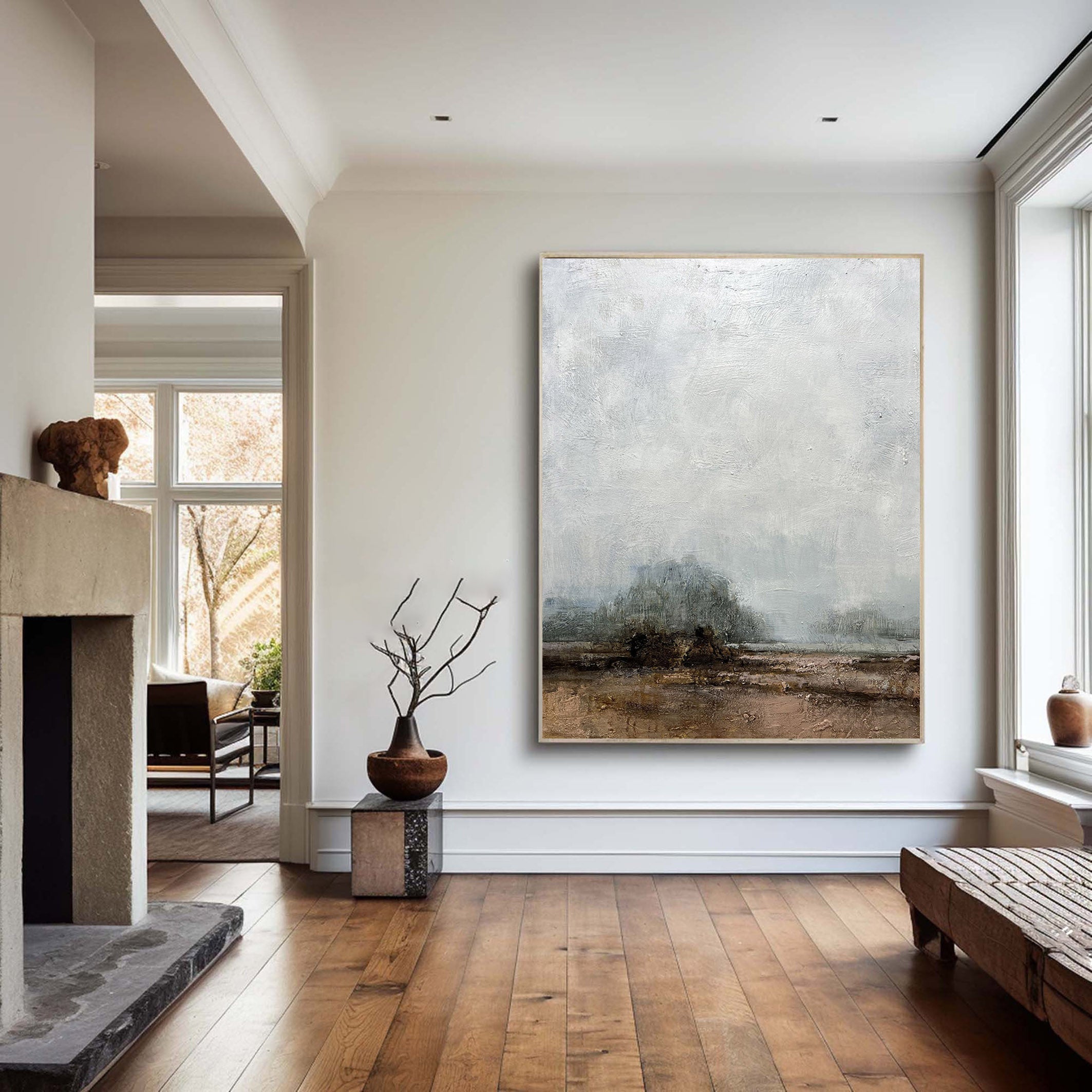 Grey Abstract Painting #GAP 008 - Image 8