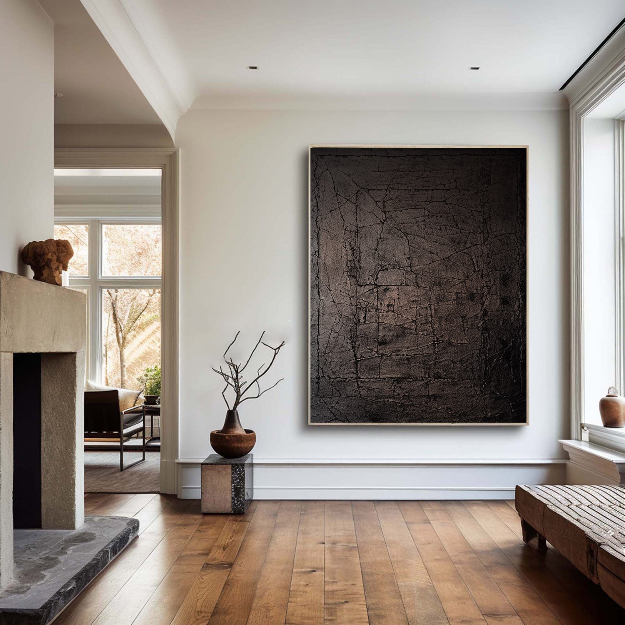 Black Minimalist Painting #BM 006 - Image 4