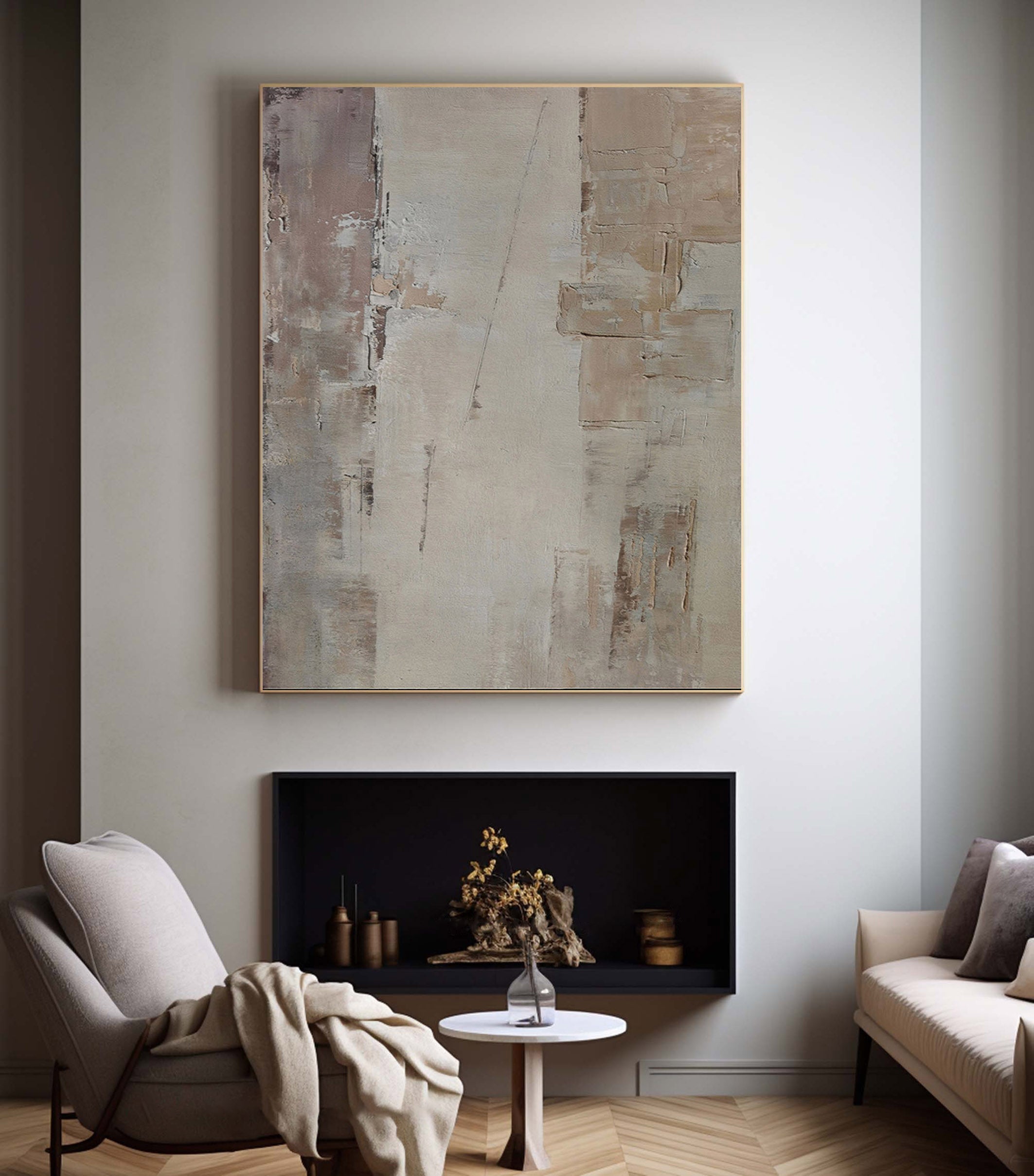 Wabi Sabi Abstract Painting #WS 010 - Image 6