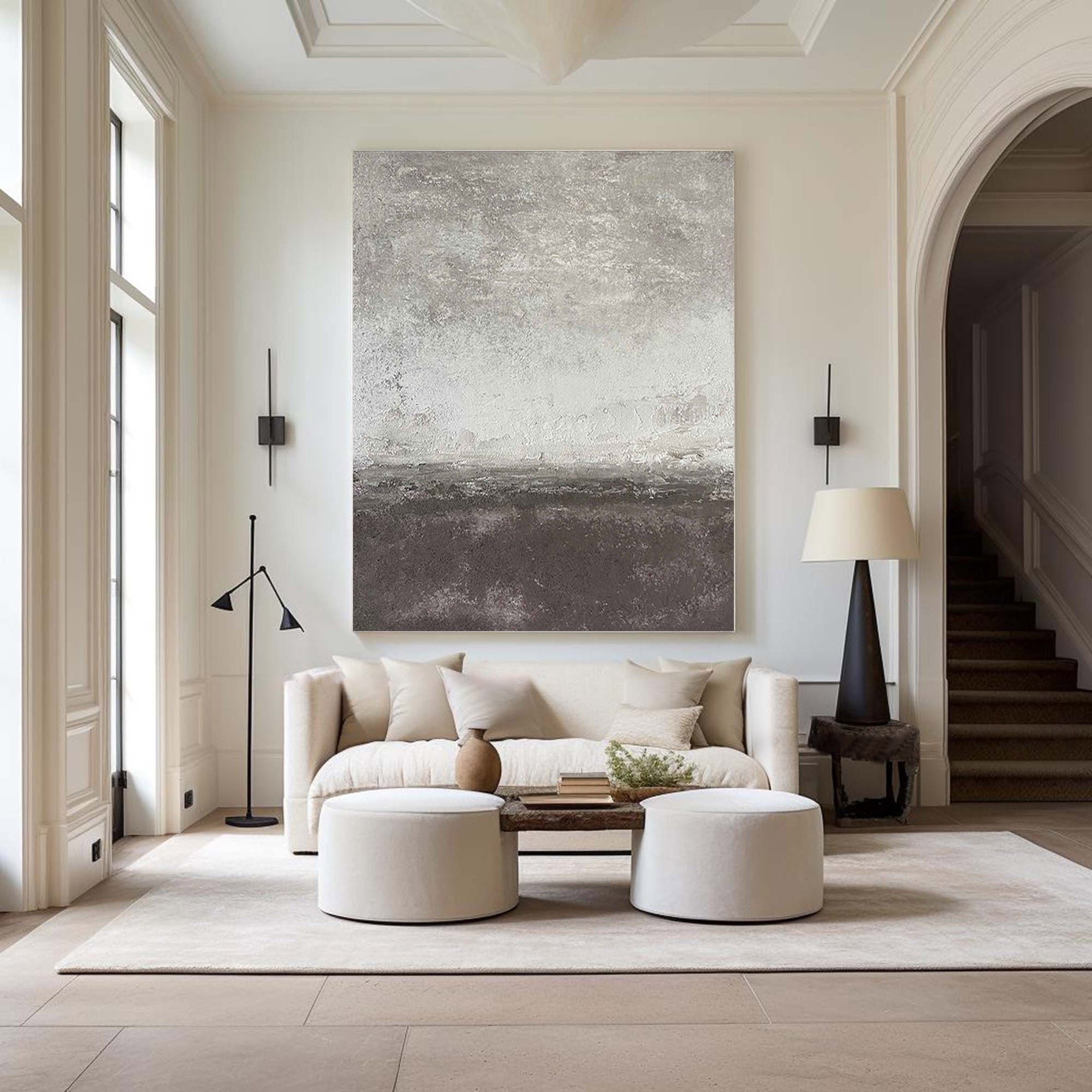 Grey Abstract Painting #GAP 005 - Image 2