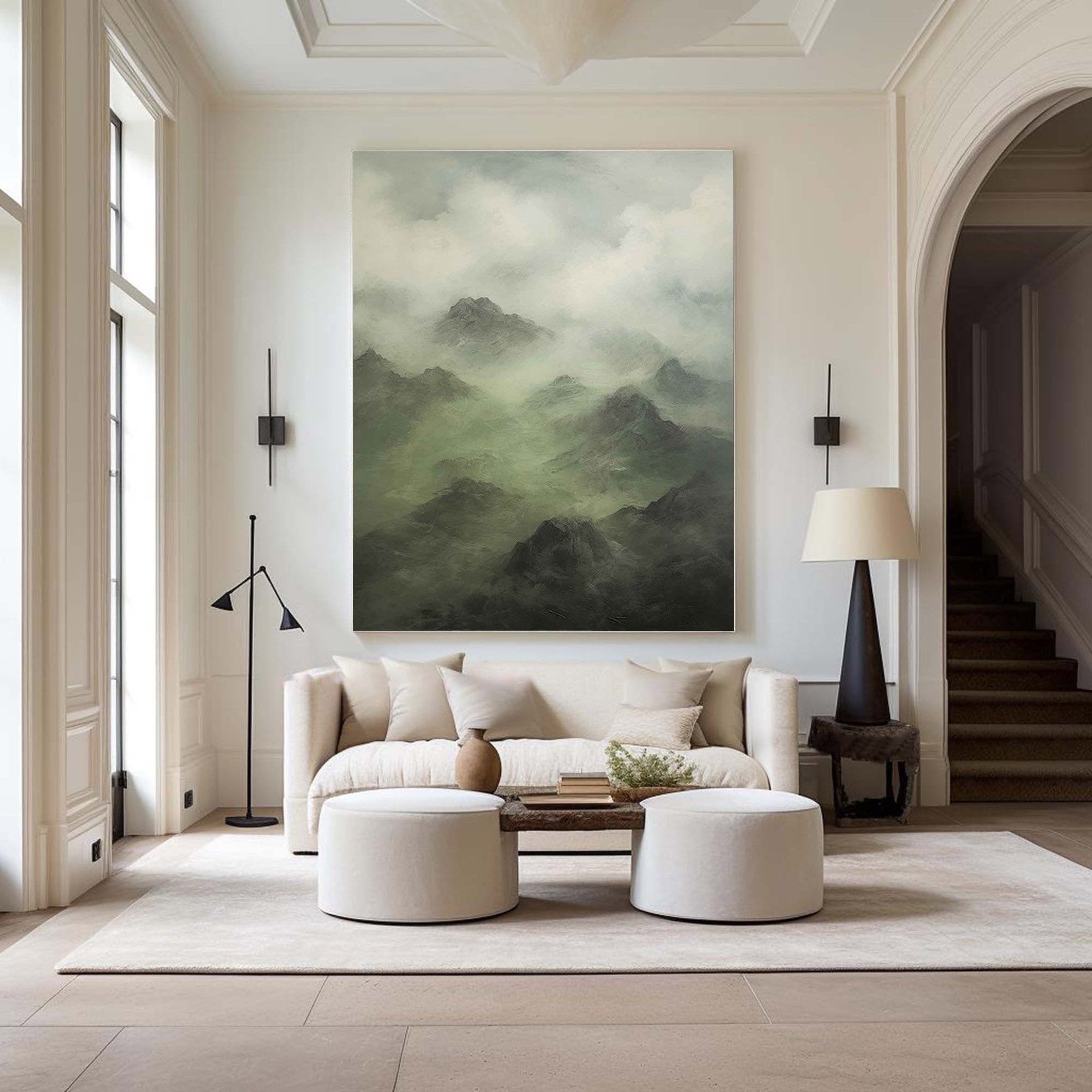 Blue & Green Abstract Painting #BGA 006 - Image 3