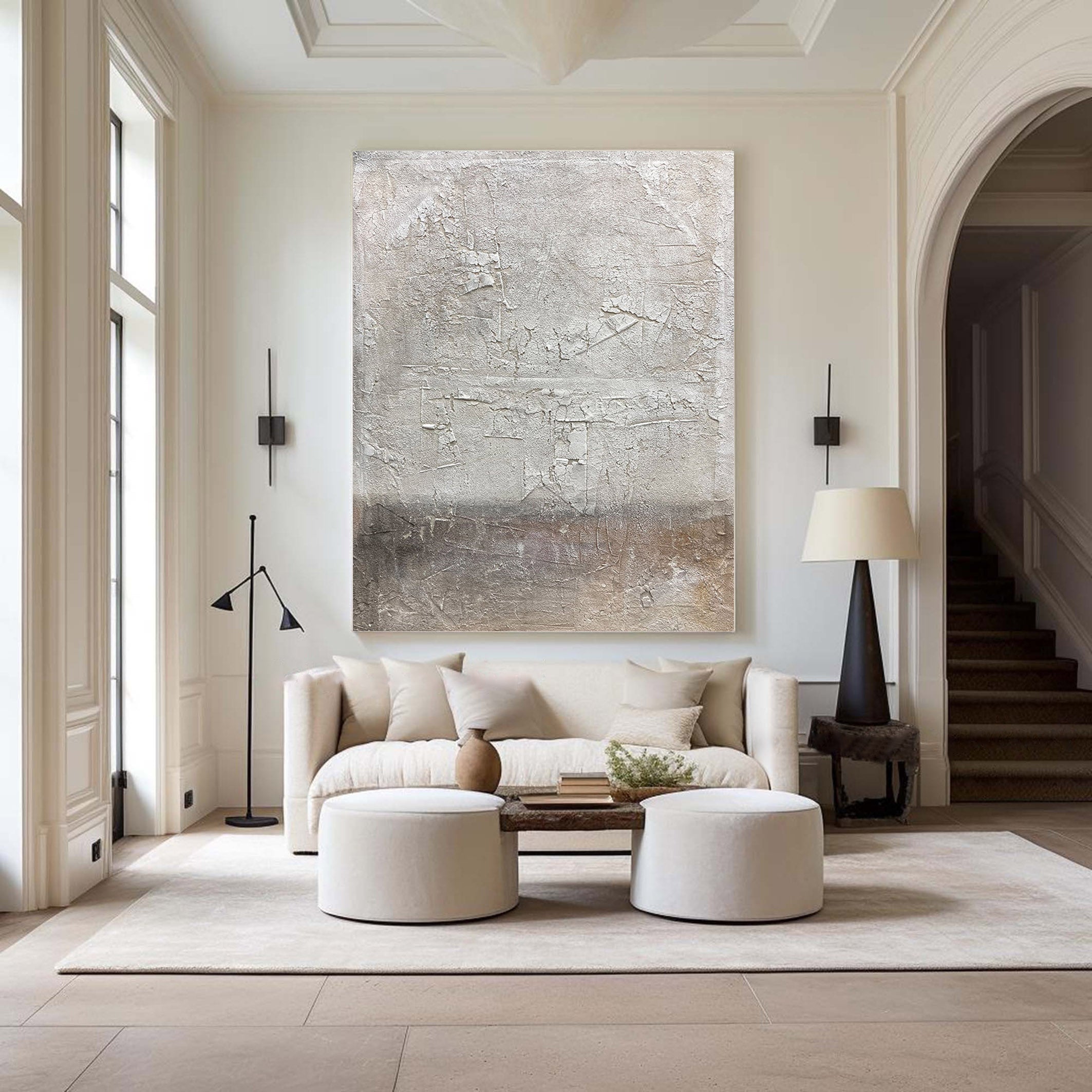 Grey Abstract Painting #GAP 006 - Image 3