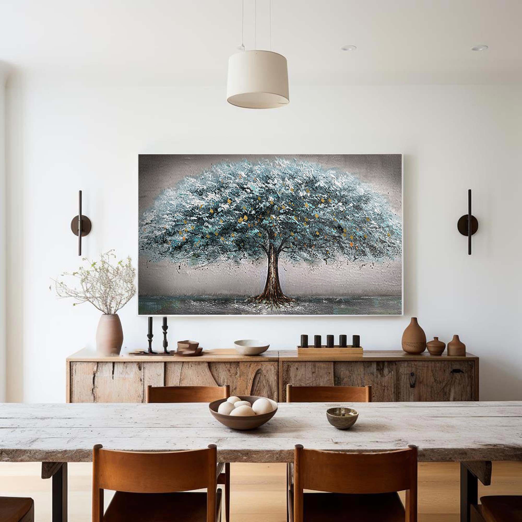 Blue & Green Minimalist Painting #BGM 038 - Image 7