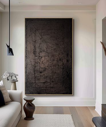 Black Minimalist Painting #BM 006