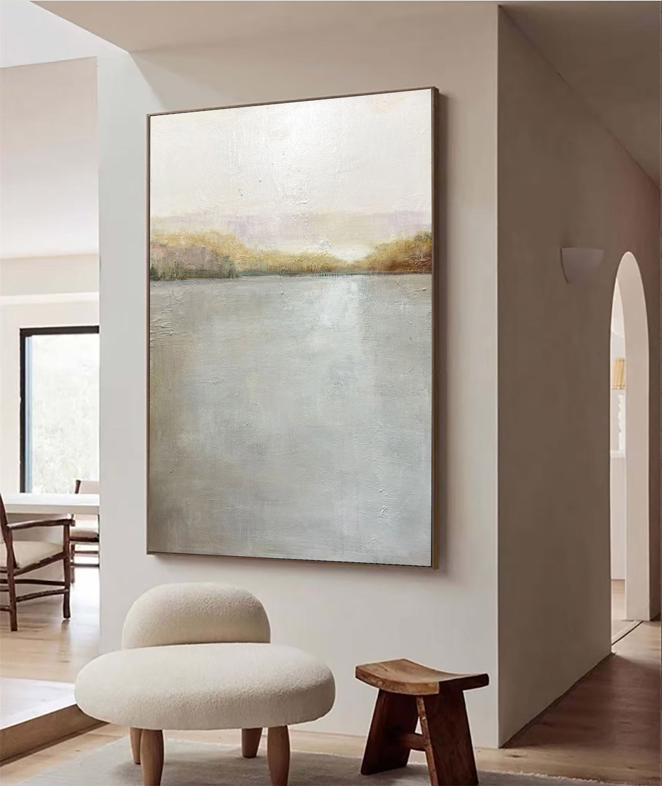 Grey Abstract Painting #GAP 010 - Image 5