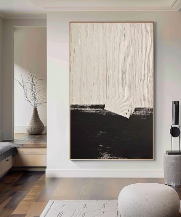 Black & White Minimalist Painting #BWM 004