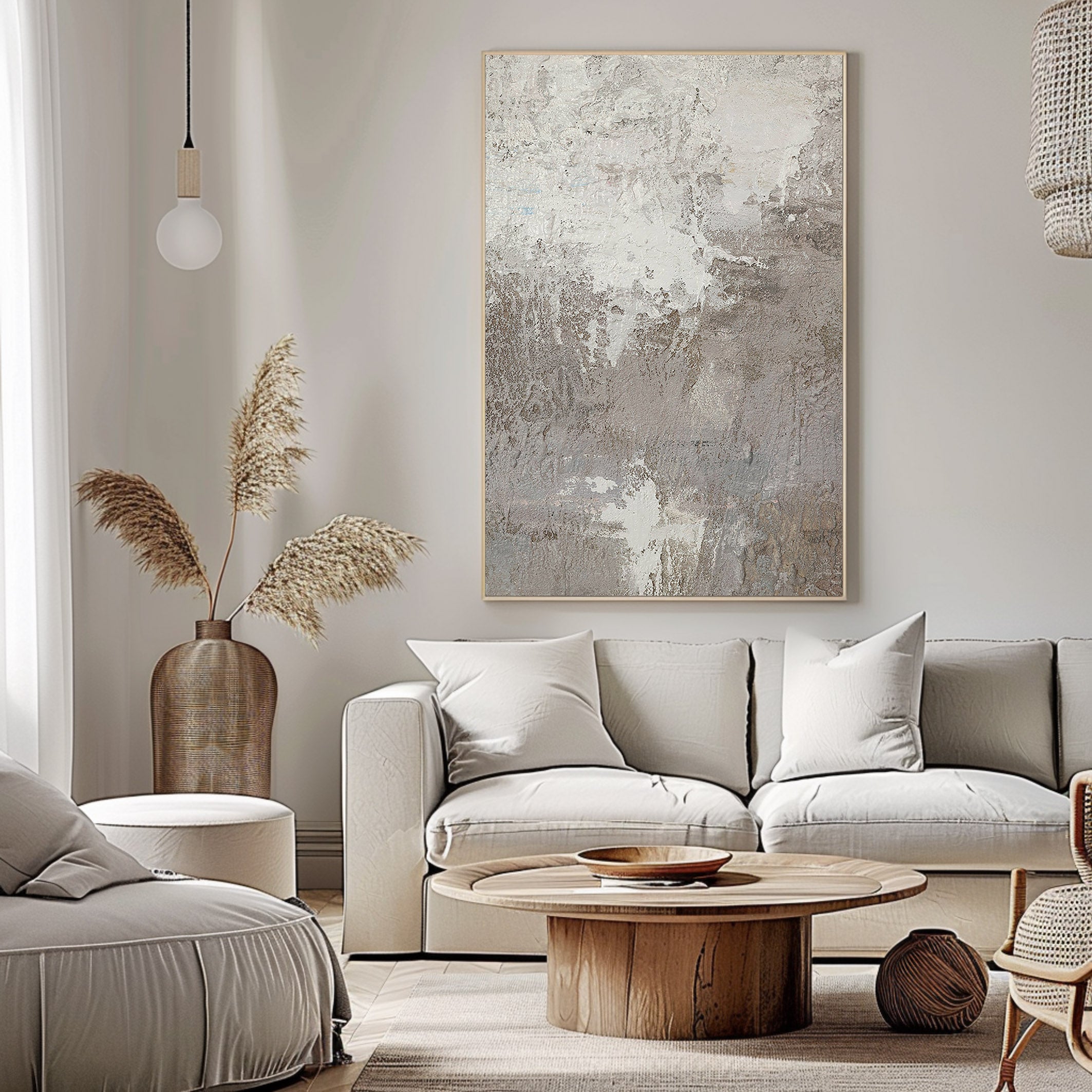 Grey Abstract Painting #GAP 004 - Image 2