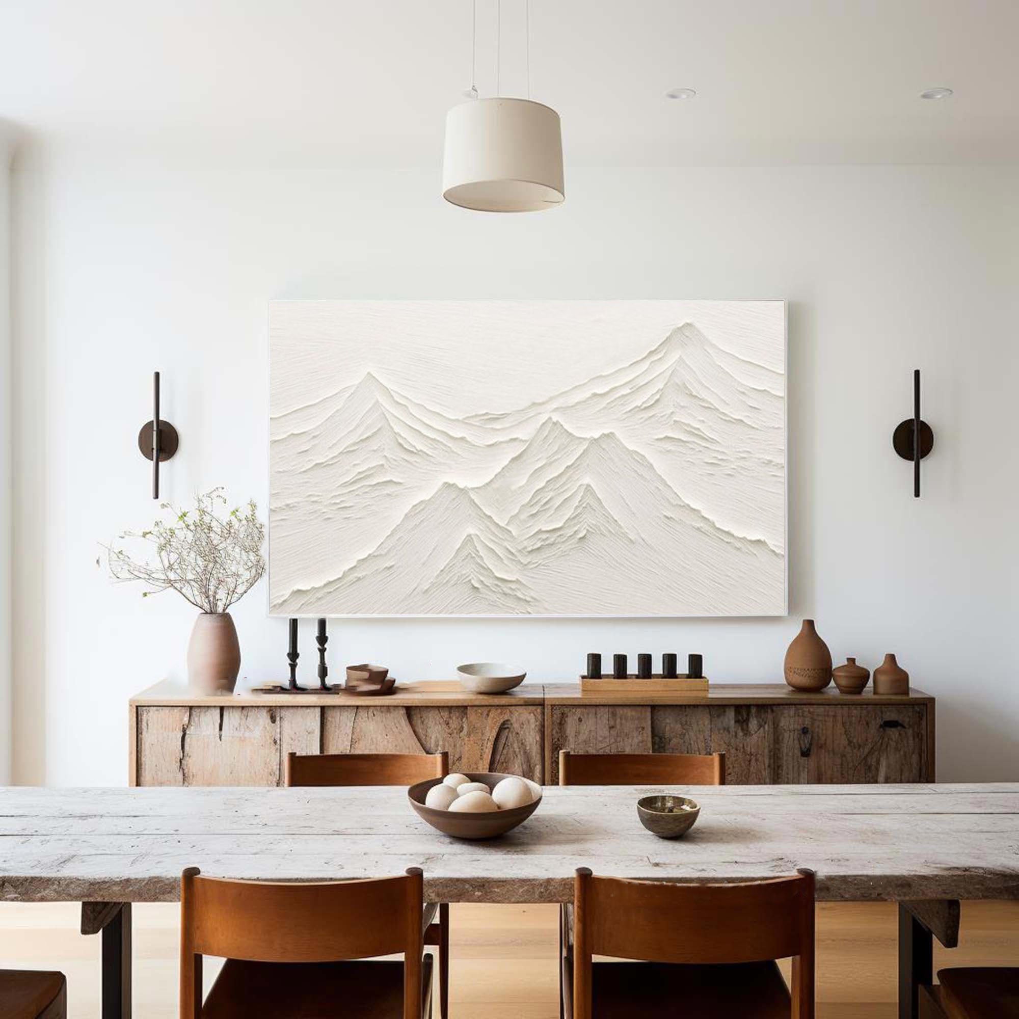 White Minimalist Painting #WM 028 - Image 2