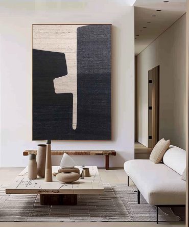 Black & White Minimalist Painting #BWM 005