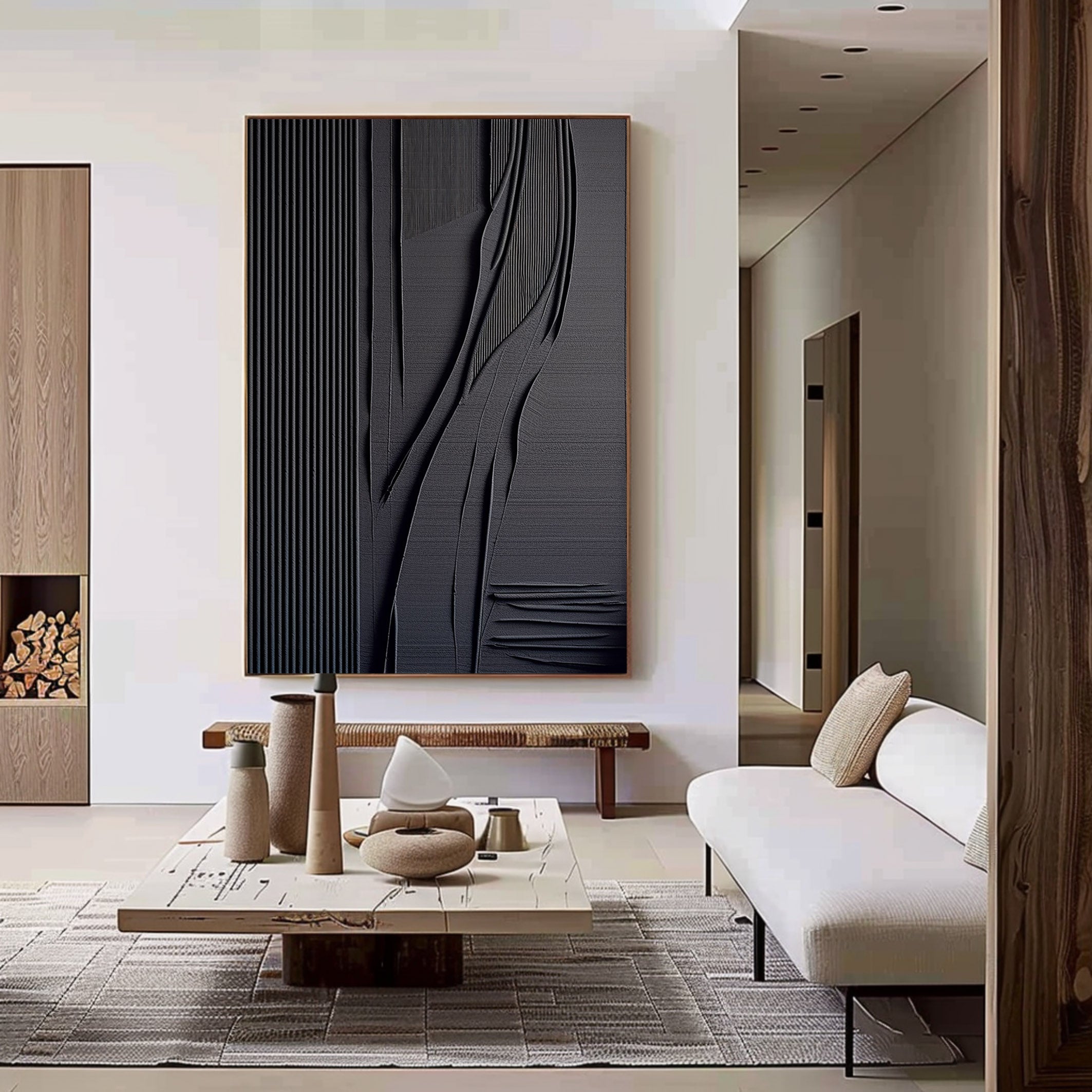 Black Minimalist Painting #BM 010 - Image 2