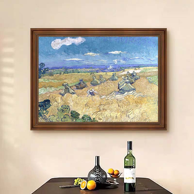 Wheat Stacks with Reaper, Vincent Van Gogh Inspired #BGA 106 - Image 15