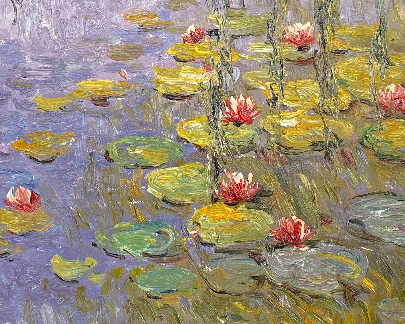 Water Lilies and Weeping Willow, Inspired by Monet #BGA 068 - Image 7