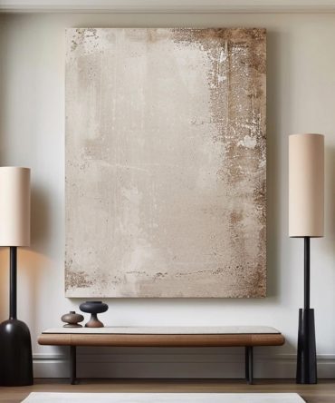 Beige & Brown Abstract Painting #BBA 034