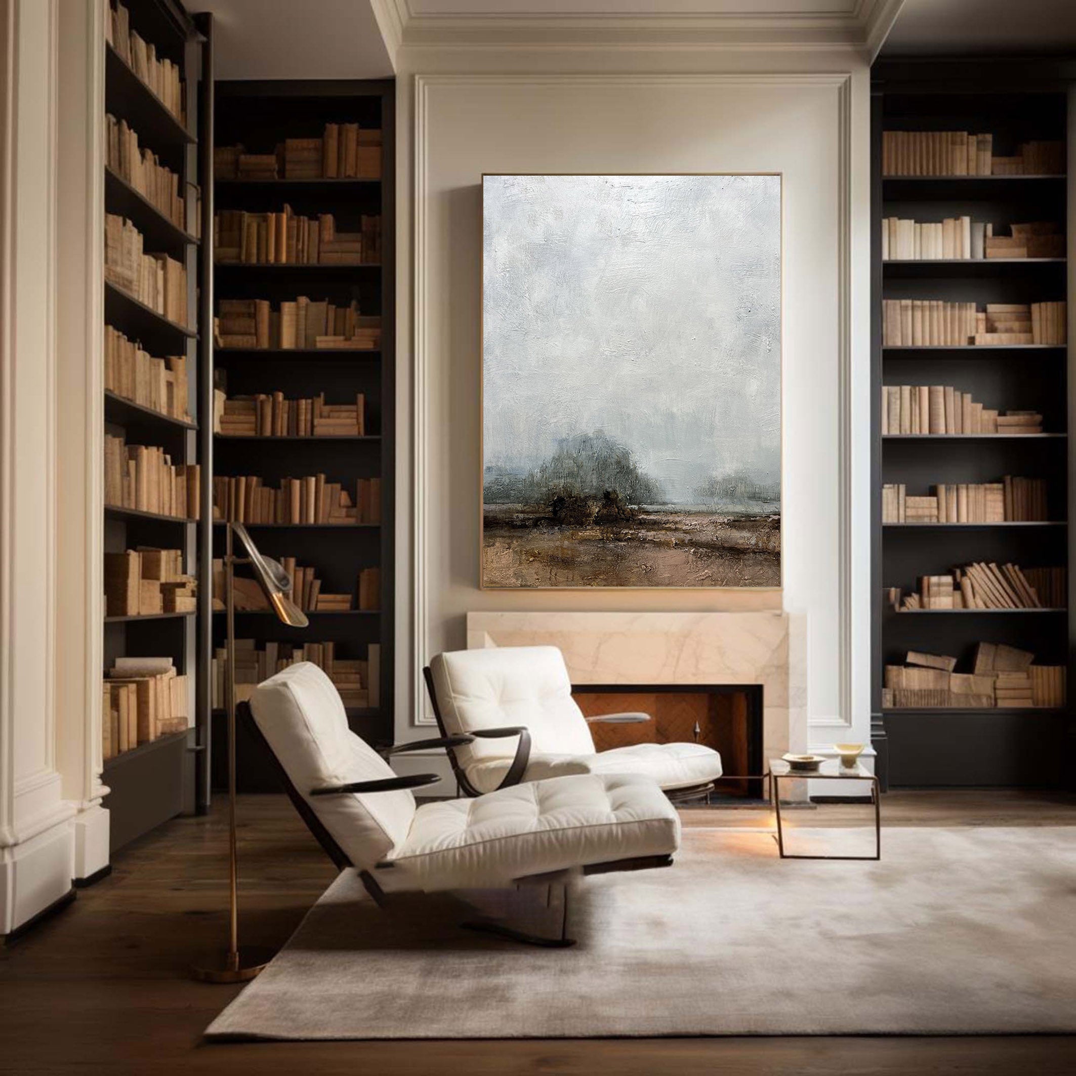 Grey Abstract Painting #GAP 008 - Image 6