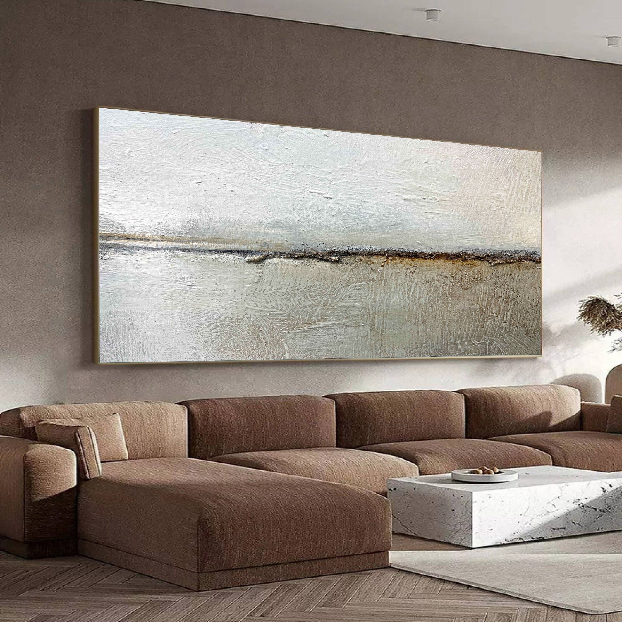 Grey Abstract Painting #GAP 009 - Image 5