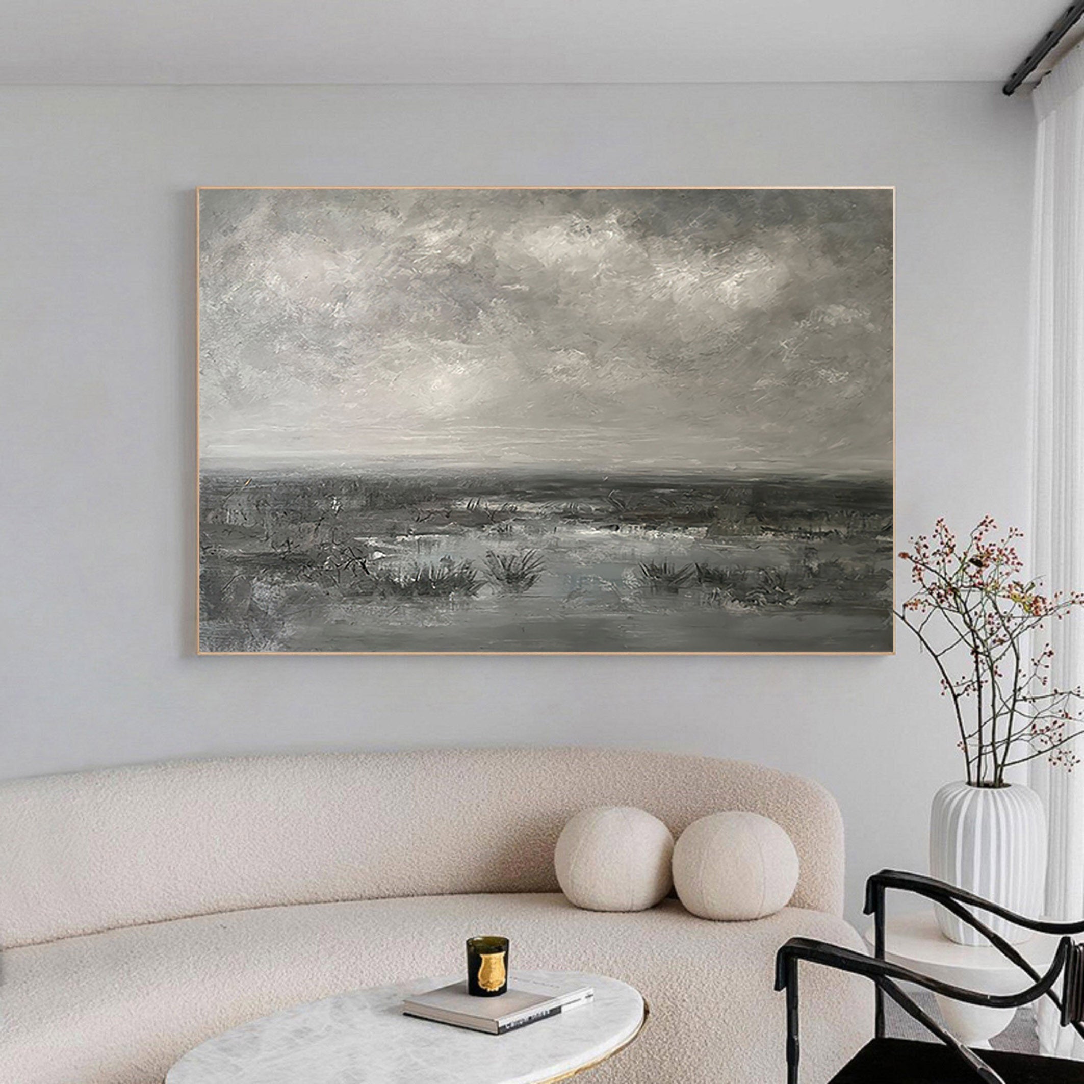 Grey Abstract Painting #GAP 003 - Image 7