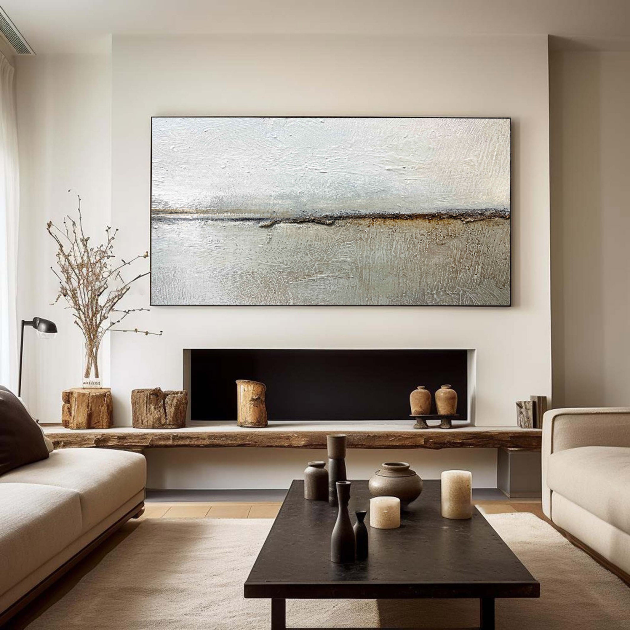 Grey Abstract Painting #GAP 009 - Image 7