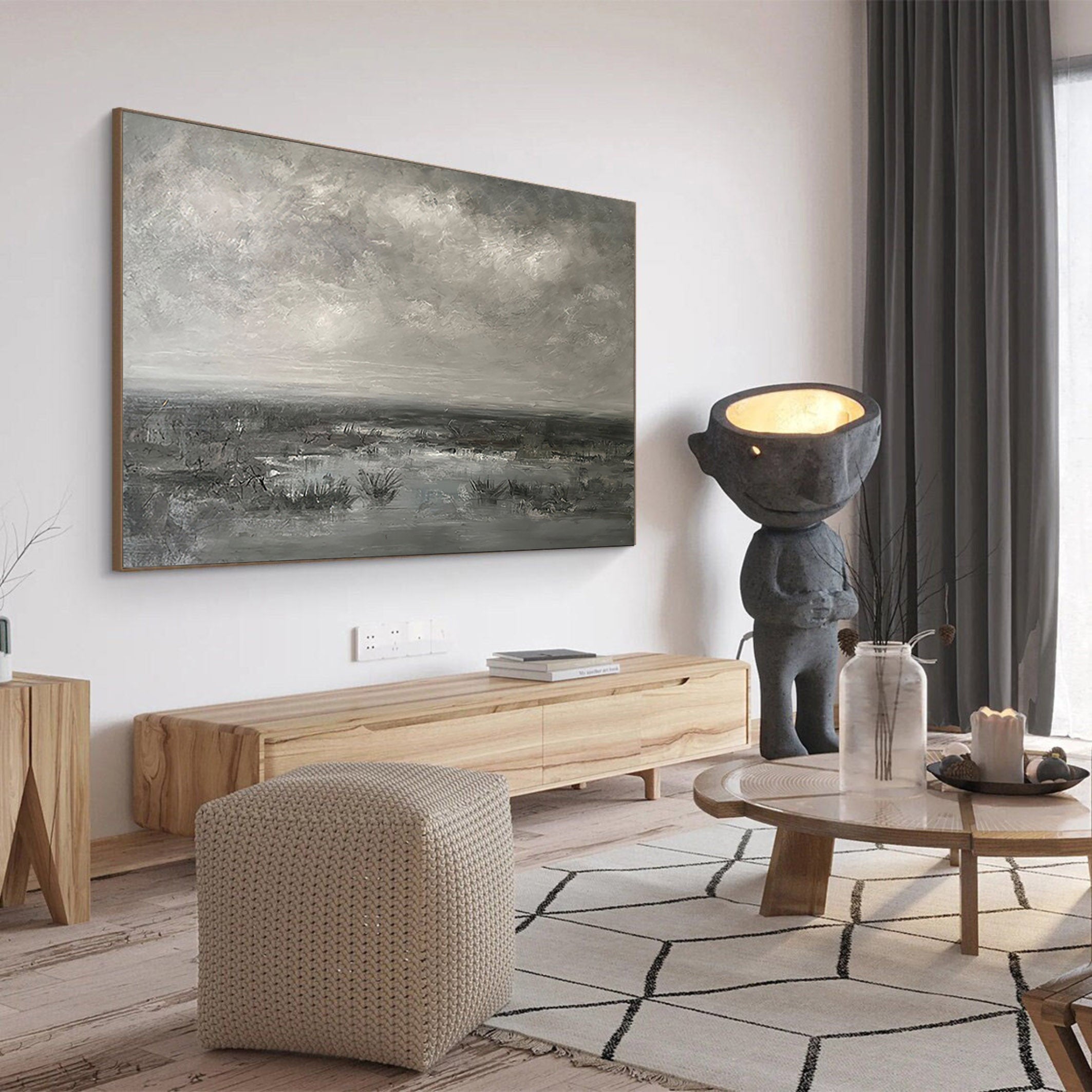 Grey Abstract Painting #GAP 003 - Image 8