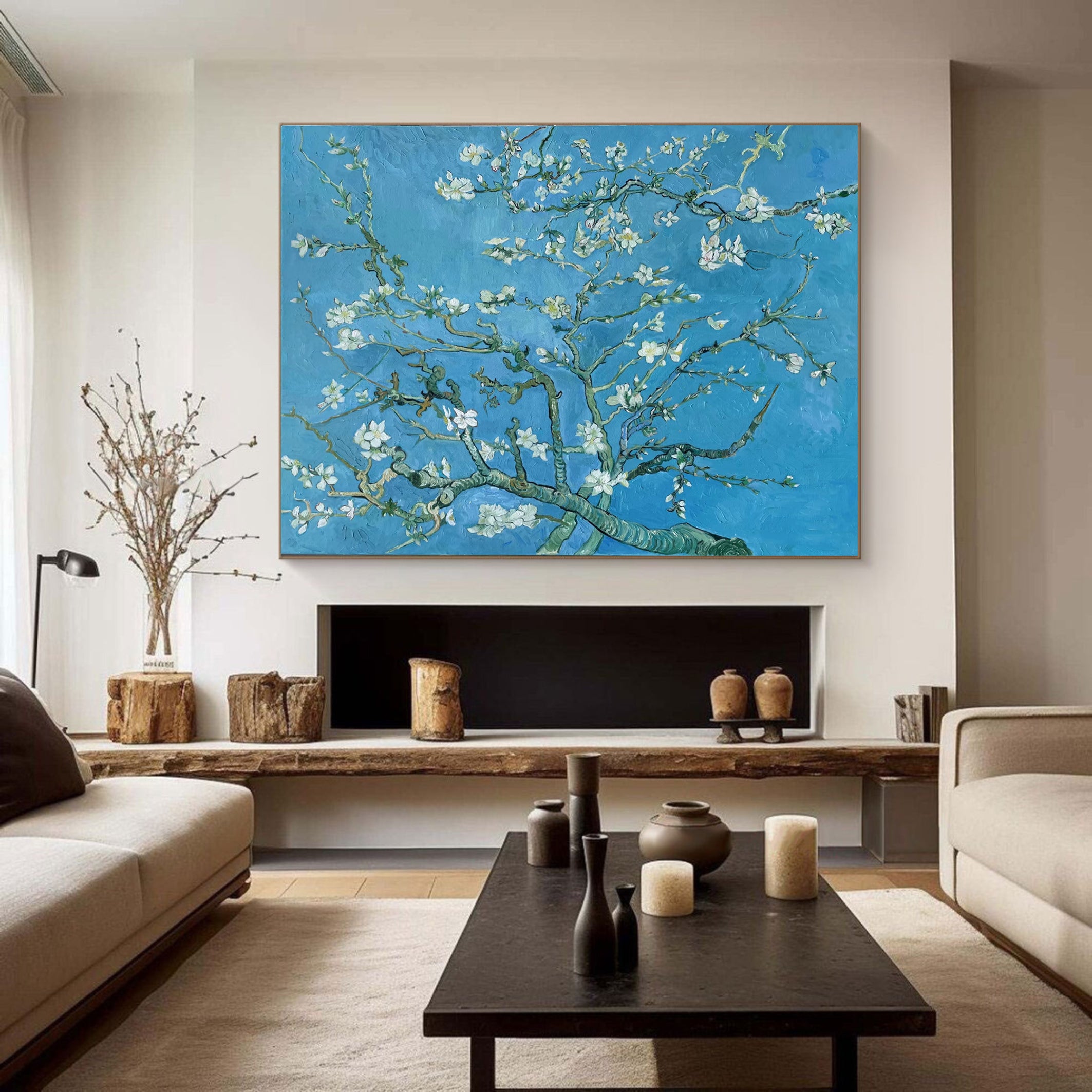 Van Gogh-Style Almonds, Impressionistic Nature Wall Art #BGA 188 - Image 2