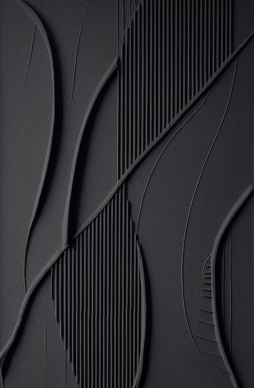 Geometric Textured Black Wall Art Contemporary Home Decor #BM 101 - Image 10