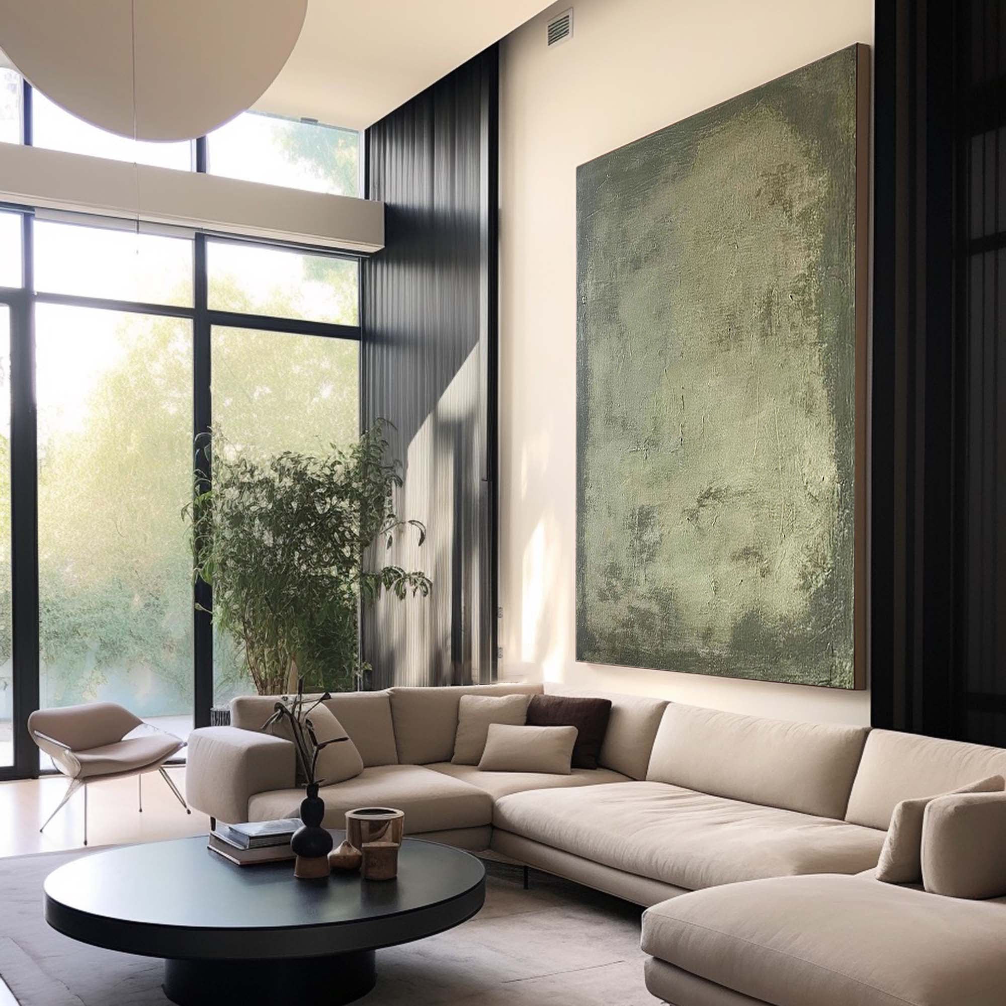 Blue & Green Abstract Painting #BGA 026 - Image 2