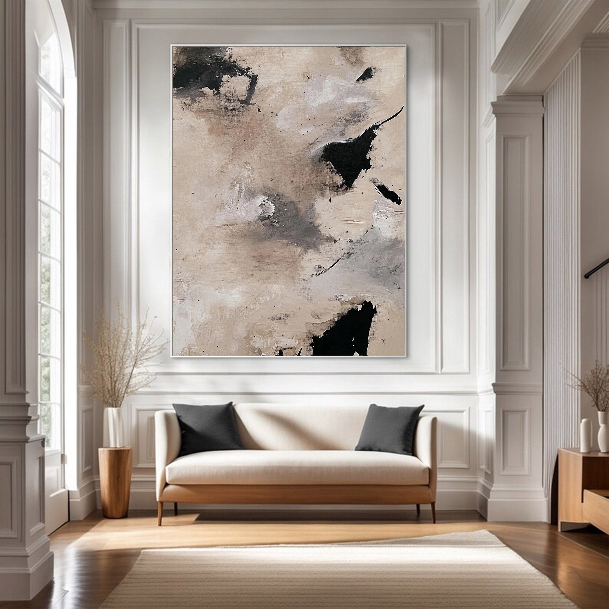 Modern Abstract Large Neutral Art | MuroArt #WG 113 - Image 4